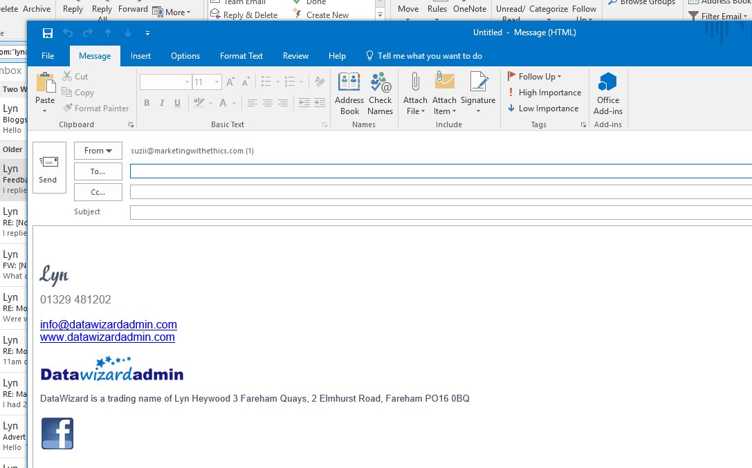 how-to-create-a-personalised-signature-in-outlook