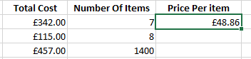 excel formulas